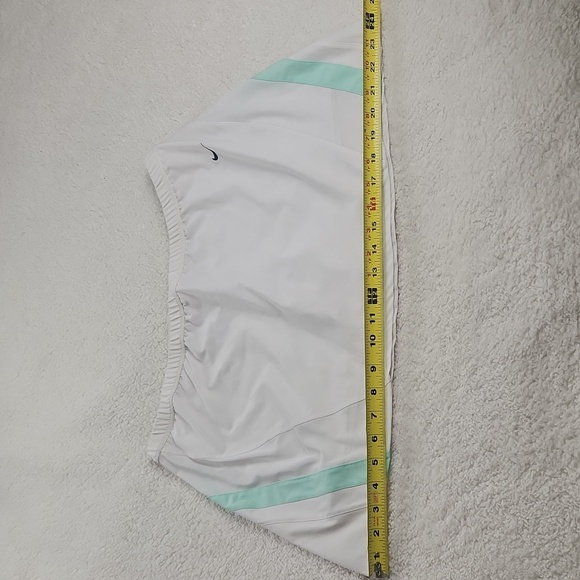 Nike White Skort with Mint Green Aqua Accents - Picture 3 of 10